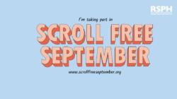 Scroll Free September social media artwork