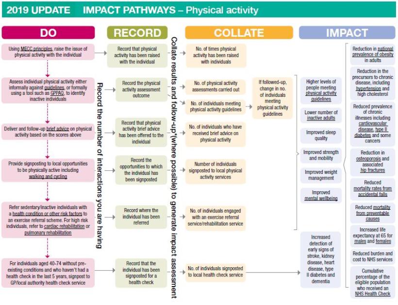 Impact pathways physical activity